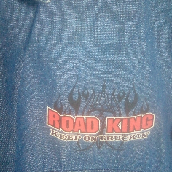 Coast Denim Chambray Trucker Shirt Road King - Picture 10 of 16